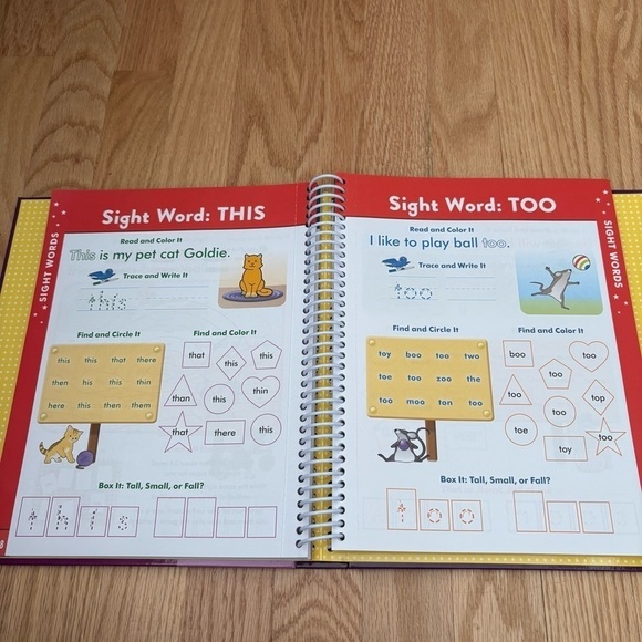 Get Ready for School: Kindergarten Revised &Updated Spiraled Pages Hardcover NEW - Picture 4 of 7